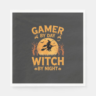 Serviette En Papier Sorcière de jeu Halloween Conception de jeu