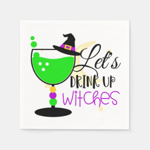 Serviette En Papier Sorcières Potion Cocktail
