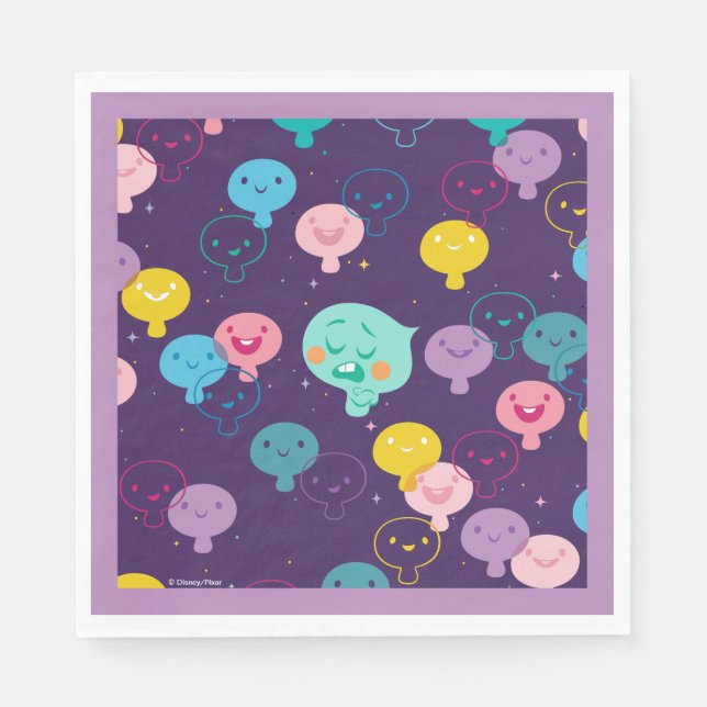 Serviette En Papier Soul | 22 & Nouveau Motif d'âmes (Devant)