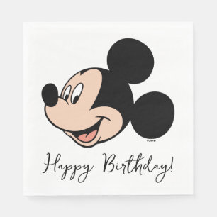 Serviette En Papier Sourire de Mickey Mouse