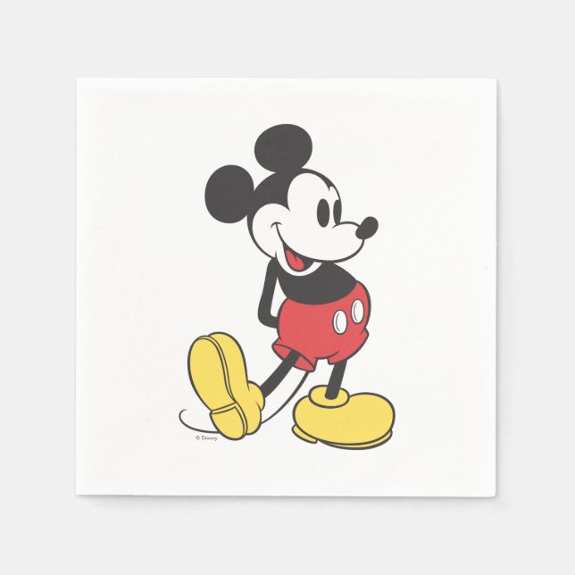 Serviette En Papier Souris classique Mickey (Devant)