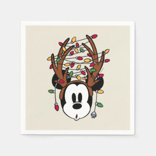 Serviette En Papier Souris Mickey de Noël avec Antlers