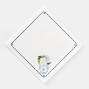 Serviette En Papier Sous-estimé Chinoiserie Monogramme Mariage
