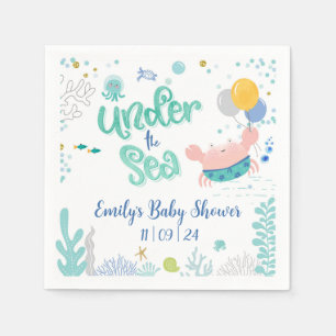 Serviette En Papier Sous Le Baby shower De Mer Cocktail Serviettes