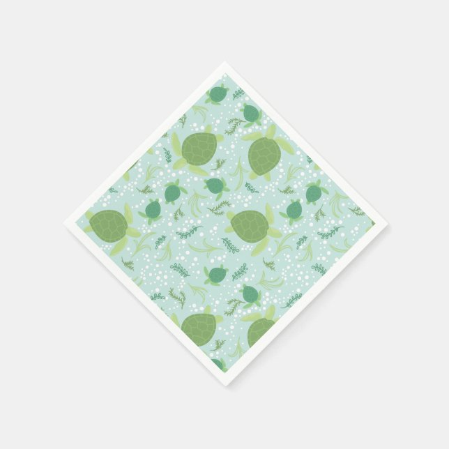 Serviette En Papier Sous le Baby shower des tortues de mer (Coin)