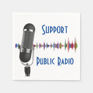 Serviette En Papier Soutien de la radio publique