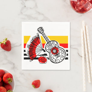 Serviette En Papier Souvenirs espagnol classique Grille papier serviet