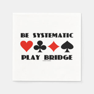 Serviette En Papier Soyez Systématique Play Bridge Conseils Quatre com