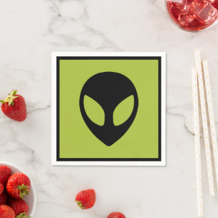 Serviette En Papier Space Alien Sci Fi Extraterrestrial Cocktail