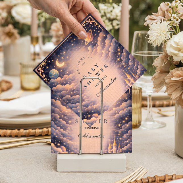 Serviette En Papier Space Castle Baby Shower (Créateur téléchargé)