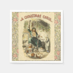Serviette En Papier Spectre de Noël Présent Scrooge