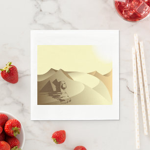 Serviette En Papier Sphinx Dans Le Désert