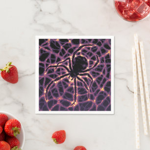 Serviette En Papier Spider Cosmic Web, Galaxie d'Halloween des horreur