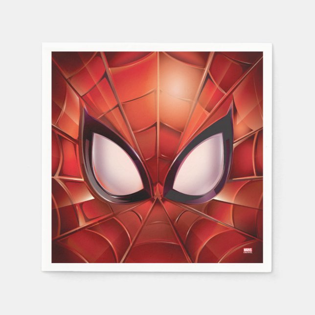 Serviette En Papier Spider-Man | Anniversaire de Super Hero (Devant)
