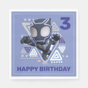 Serviette En Papier Spidey    Anniversaire Black Panther