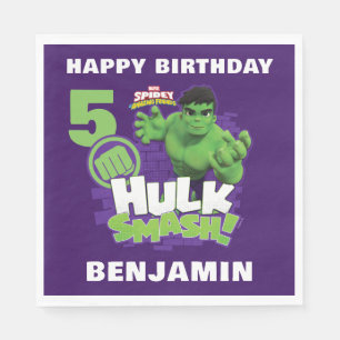 Serviette En Papier Spidey et ses amis incroyables Hulk Smash Annivers