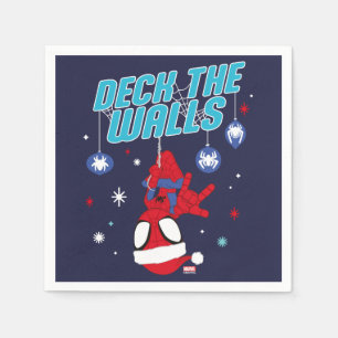Serviette En Papier Spidey Holiday Deck The Walls