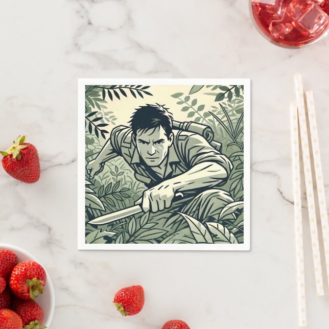 Serviette En Papier Spirit (En situation)