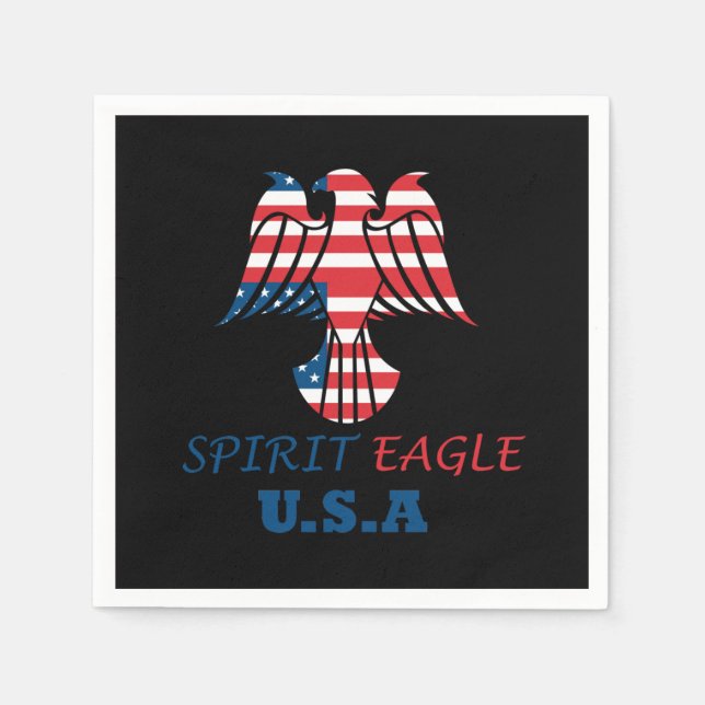 Serviette En Papier Spirit eagle (Devant)