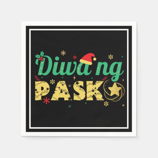 Serviette En Papier Spirit philippin de Noël (Devant)