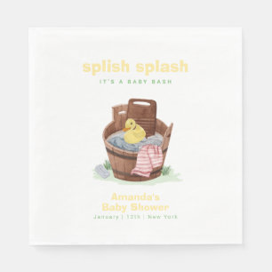 Serviette En Papier Splish Splash Baignoire En Caoutchouc Canard Bébé 