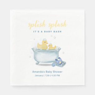 Serviette En Papier Splish Splash Maman Canard Bébé Douche