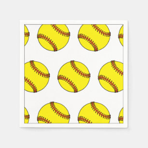Serviette En Papier Sports de softball