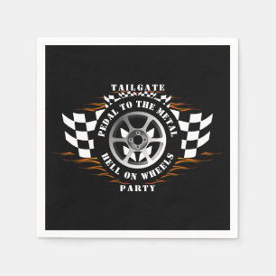 Serviette En Papier Sports Voiture Racing Tailgate Party Race Day Four