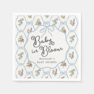 Serviette En Papier Spring Garden Party Pastel Floral Baby shower