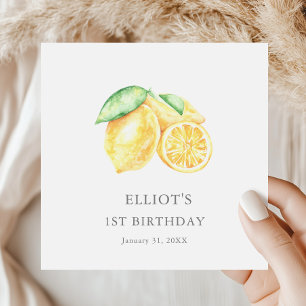 Serviette En Papier Squeeze Citrus Citrus Baby First Birthday Welcome