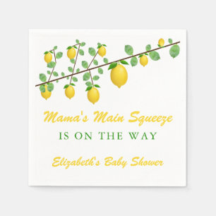 Serviette En Papier Squeeze Lemon principal Baby shower neutre pour le