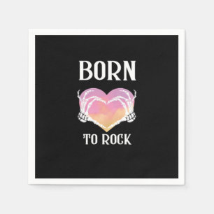 Serviette En Papier Squelette Mains Graphisme Coeur Pour Classique