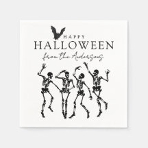 Squelettes de danse modernes Joyeux Halloween