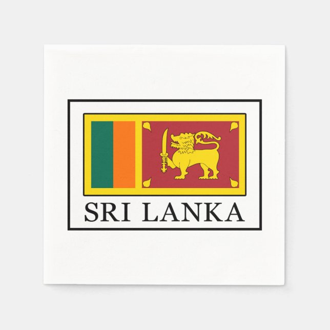 Serviette En Papier Sri Lanka (Devant)