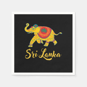 Serviette En Papier Sri Lanka Elephant India Cadeau Abstrait