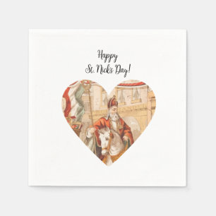 Serviette En Papier St. Nicholas Heart Sinterklaas St. Nick's Day