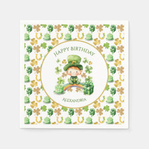 Serviette En Papier St patrick Lucky One Premier Anniversaire
