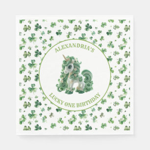 Serviette En Papier St patrick Lucky One Unicorne Papier serviettes