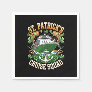 Serviette En Papier St Patrick's Day Cruise Squad 2025 Family Correspo