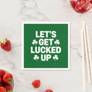 Serviette En Papier St Patrick's Day Faisons chanceler Irlandais Clove