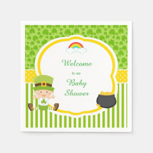 Serviette En Papier St Patrick's Day Irish Holiday Boy Baby shower