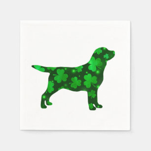 Serviette En Papier St.Patrick's Labrador - Black Lab