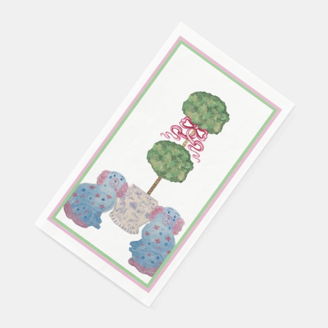 Serviette En Papier Staffordshire Chiens Chinoiserie Ginger Jar Jars N (Coin)