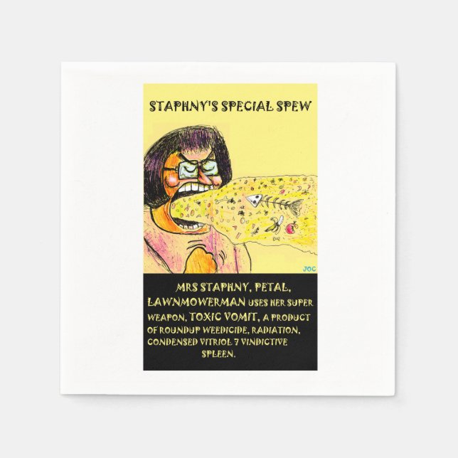 Serviette En Papier Staphny Spew table napkins (Devant)