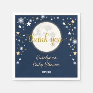 Serviette En Papier Starry Night Moon & Stars / Galaxy Twinkle Star