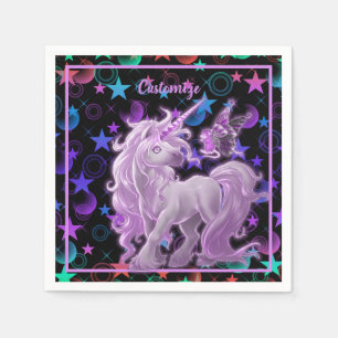 Serviette En Papier Stars 'n Stuff Pink Unicorn