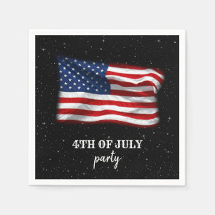 Serviette En Papier Stars Stripes Drapeau américain patriotique 4 juil