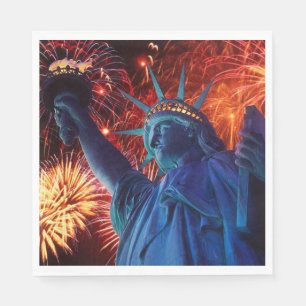 Serviette En Papier Statue de la Liberté 4 juillet