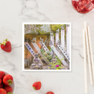 Serviette En Papier Statues de bouddha au temple Senko-ji