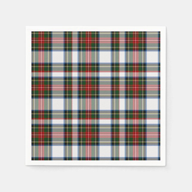 Serviette En Papier Stewart Dress Tartan Plaid Papier serviettes (Devant)